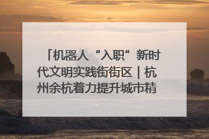 机器人“入职”新时代文明实践街街区｜杭州余杭着力提升城市精细化智能化管理水平